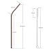 Metal Straws Stainless Steel Straws Reusable Drinking Straws with Brushes for 20 30OZ Yeti Tumbler Extra Long 6mm Wide Perfect for Christmas Hot Chocolate |Rose|Gold|Black|Silver