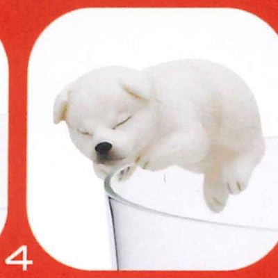 Amazon Com Putitto Series Putitto Shibainu 4 White Sleep Capusule Toy Kitan Club Toys Games