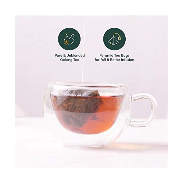 VAHDAM, Himalayan Oolong Teebeutel (100 Loser Tee Teebeutel) | 100% natürlicher Entgiftungstee | 100% reiner Oolong Tee… – Bild 4