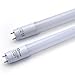 2-Pack of Anten T8 LED Shop Light Tube, 2ft, 10W, 3000K (Warm White Glow), Single-Ended Power, Milky Cover, G13 Lighting Fixtures, UL-Listed