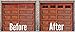 Decorative Faux - VINYL Decals - Garage Door Windows (2 Car Garage)