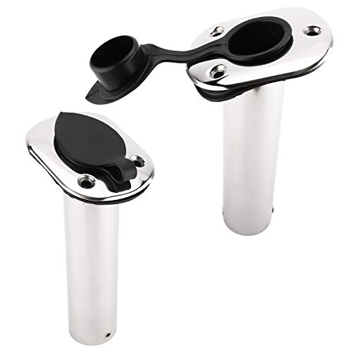 DasMarine 4 Stück Edelstahl Rutenhalter 15/90 Grad Rutenhalter mit Gummikappe, Dichtung, Schlaucheinlage – Bild 6