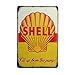 PEI's Retro Vintage Tin Metal Sign, Shell Motor Oil Gasoline, Wall Decor for Home Garage Bar Man Cave, 8x12/20x30cm