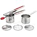 UberChef Potato Ricer Set with 3 Ricing Discs (Fine, Medium, Coarse) - Premium Stainless Steel Baby Food Strainer, Fruit Masher, and Food Press with Ergonomic Comfort Grip primary