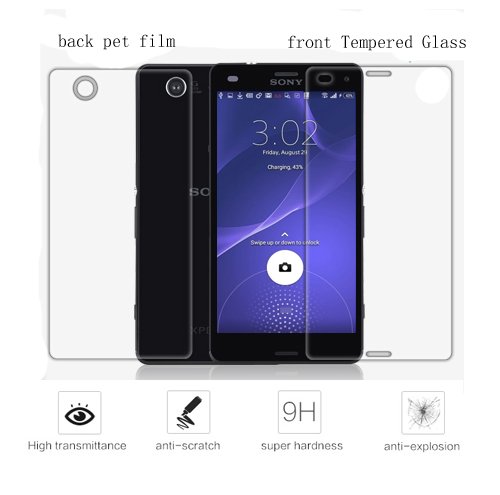 Nillkin 9h Anti-burst Tempered Glass Protective Film Front and Back Hd Screen Protector for Sony Xperia Z3 Compact / Z3 Mini - Retail Packaging - Transparent
