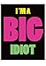 NobleWorks - Oversize Sorry Greeting Card 8.5 x 11 Inch with Envelope (1 Pack) Big Apology Message, Jumbo Big Idiot J3946SRG