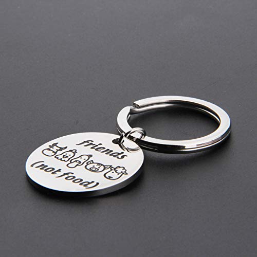 MAOFAED Vegen Gift Vegetarian Gift Animal Lover Gift Animal Rescue Gift (Friends not Food)