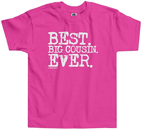 Threadrock Little Girls’ Best Big Cousin Ever Toddler T-Shirt