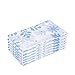 Juvale 6-Pack Snowflake Themed Plastic Table Covers - Ideal Tablecloth for Christmas - White & Blue, 54 x 108 Inches