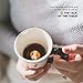 Ceramic Dog Animal Coffee Cups - Woof Cute Mug with a Surprise Inside Dog Paw for Coffee, Tea and Beverages - Premium-Quality, Dishwasher Safe Materials - Ideal Gift, 7 Ounce by Goodscious