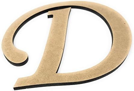 Simple Woodworks 6" Unfinished Craft Letters(Mono) Package of 3 (D)