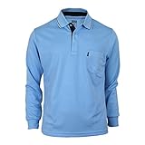BCPOLO Men's polo shirt Long Sleeve Solid Polo Shirt Dri Fit T-Shirt