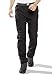 Mens Softshell Pants Waterproof Windproof Hiking Outdoor Soft Shell Trousers 1607 Black XX-Large