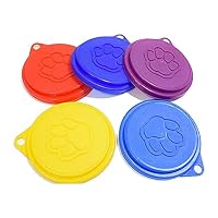 Domccy 2pcs Reusable Pet Can Covers Practical Dog Lid Top Cap Durable Plastic Tin Covers Random Color Pet Supplies, pet Tool Accessories, pet Home, pet Feeding
