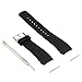 Valkit Compatible Gear Sport/Gear S2 Classic Bands, 20mm Soft Silicone Replacement Bracelet Watchband Strap for Samsung Gear Sport SM-R600/ Gear S2 Classic(SM-R732/R735) - Black