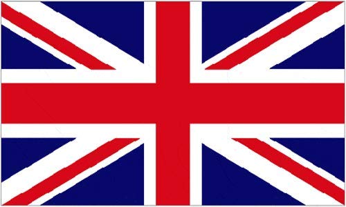 Beautiful Balloons 6 x Large 18" x 12" Union Jack Hand Flags on a Wooden Stick