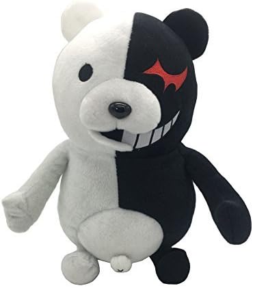 Black White Bear Stuffed Plush Doll Toy 