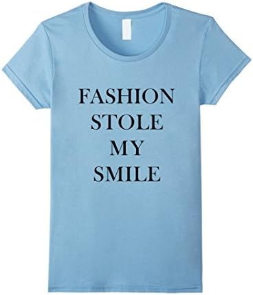 Women's Fashion Stole My Smile T-Shirt Small Baby Blue