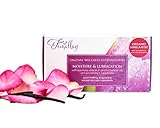 Femallay Vanilla Rose Vitamin E Vaginal Suppositories for Personal Moisturizing & Wellness with Organic Coconut Oil + Vitamin E + Other Botanical Ingredients, Box of 14 + Vaginal Applicator