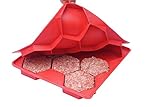Shape+Store Burger Master 8-in-1 Innovative Burger Press, 8-Patty, Red