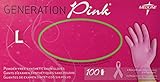 Generation Pink Stretch Vinyl Exam Gloves - Large - Box of 100