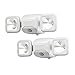 Beams MB3000 High Performance 500 Lumen Wireless Battery Powered Motion Sensing LED Dual Head Security Spotlight, White, 2-Pack