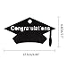 KUUQA Grad Cap Shaped Photo Banner Garland Photo Clip Set 2023 Graduation Party Banner Party Favors