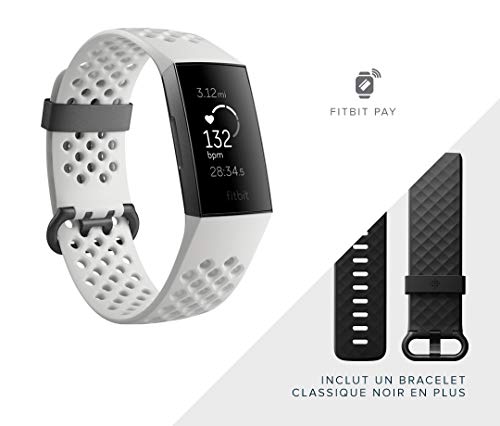 Fitbit Charge 3 Advanced Fitness Tracker with Heart Rate, Swim Tracking & 7 Day Battery