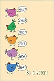Be a Voter Postcards (Talking Hens design), Bulk set of 50 blank 4x6 postcards printed on 14pt cardstock; this purchase helps support operating costs of Postcards to Voters