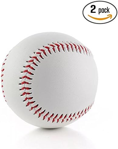 TzBBLUnmarked Soft Baseball for Youth Practice,Baseball Trainning,Autographs,Gifts,Arts and Crafts, Trophies, 2 Pack…