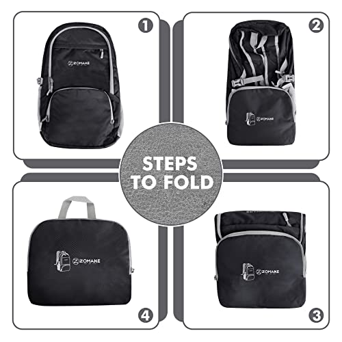 ZOMAKE Lightweight Packable Backpack 30L Foldable Hiking Backpacks