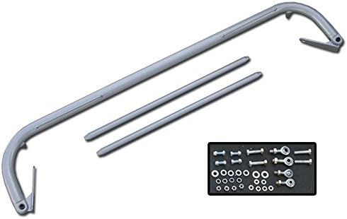 47"-52.5" Adjustable Universal Seat Belt Harness Bar Kit (Silver)