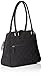 Vera Bradley Women's Microfiber Turnlock Satchel Purse, Classic Black, One Size