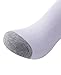 6 Pairs Mens Warm Wool Socks Thick Winter Thermal Stripe Wool Crew Socks (White Socks With White Sole(6 Pairs))