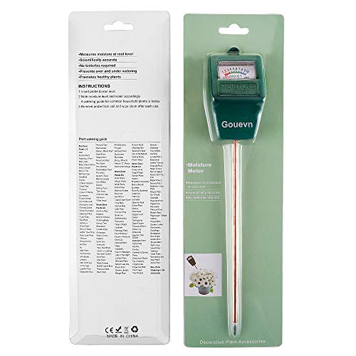 Soil Moisture Meter, Plant Moisture Meter Indoor & Outdoor, Hygrometer Moisture Sensor Soil Test Kit Plant Water Meter for Garden, Farm, Lawn (No Battery Needed)