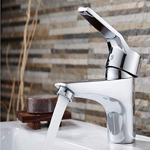 Faucet Suits Bathroom Sink Basin Faucet Chrome Single Hole Toilet Basin Faucet Mixer Valve Copper Antique Basin Faucet hot and Cold