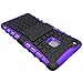 Huawei P9 Lite Case, OEAGO [Drop Protection] Protective Case [Shock Proof] Tough Rugged Dual Layer Plastic Impact Defender Case Cover with Kickstand for Huawei P9 Lite (Not fit Huawei P9) - Purple