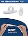 Hammer Toe Straightener, Gel Toe Crest Pad, Toe Corrector by Toe Glow, 2Pieces