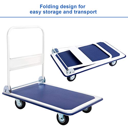 3 Goplus+Folding+Platform+Rolling+Flatbed