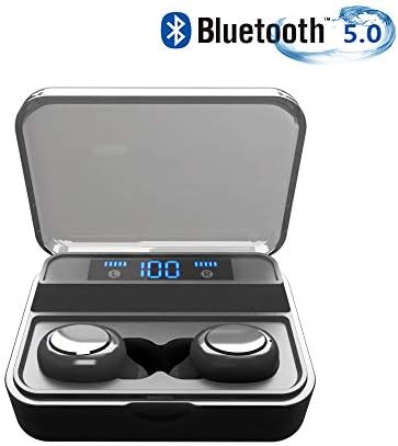 fghdjjfdh Wireless Headphones Bluetooth 5.0 TWS Headphones Wireless Earphones Earbuds Noise Canceling 140 Hours of Playtime with Mic HIFI LED Display IPX7 Waterproof for iPhone Android iOS