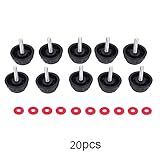Fishing Spinning Reel Handle Screw Cap Bearing Cover 20 Pcs Durable Screw Caps Covers with Gaskets