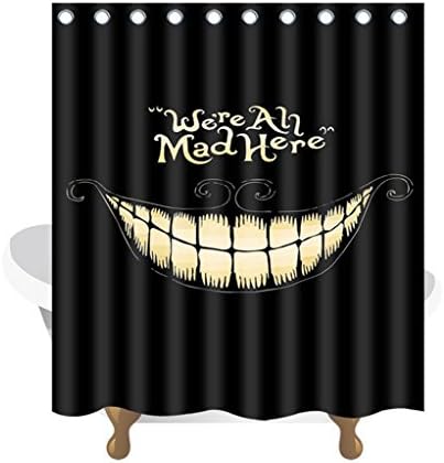 GYMNLJY Thickening Polyester Printing Shower Curtain Bathroom Waterproof Polyester Fabric Blackout cut off Hanging curtain 150180cm , 150x180