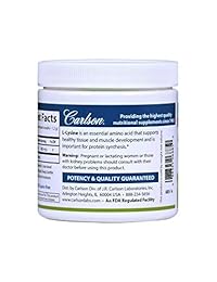 Carlson L-Lisina polvo 960 MG, aminoácidos en polvo, 100 g tarro