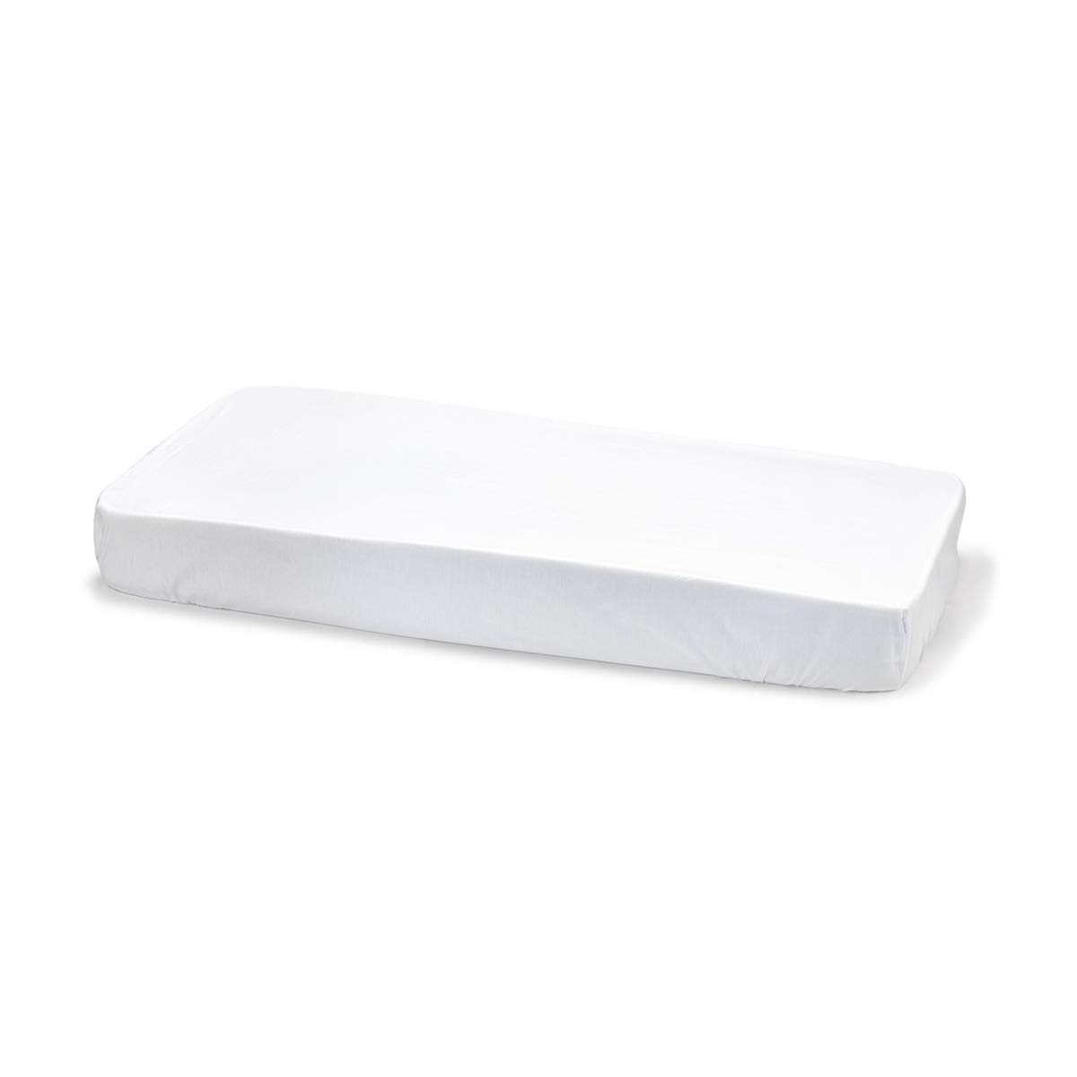 Cambrass - Cotton Fitted Sheet – Adjustable Sheet with Elastics – Baby Bed Linen with Sanitized Treatment – Cot 70 x 140 x 19 cm White