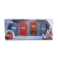 Beverly Hills Teddy Bear Company Disney Cars Themed 4 Pack Playset (Lightning McQueen, Mater, Finn McMissle, Sally)