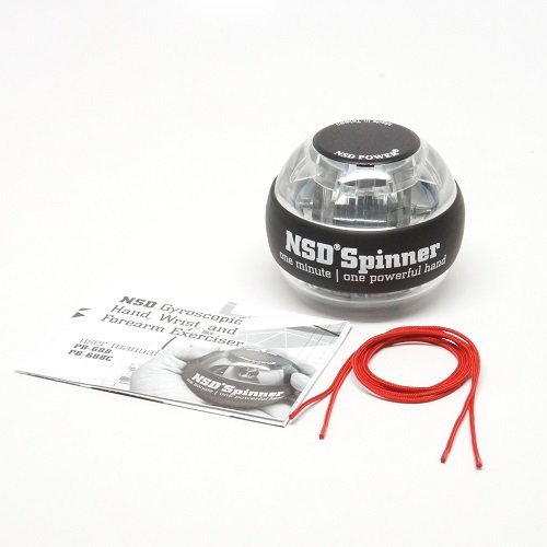 NSD Essential Spinner Gyro Hand Grip Strengthener Wrist Forearm Exerciser, Crystal - Thumbnail 6