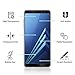 [2-Pack] Pulen Screen Protector for Samsung Galaxy A8+ 2018,HD Anti-fingerprints Anti-Scratch Bubble Free 9H Hardness Tempered Glass for Galaxy A8 Plus 2018 (Black)
