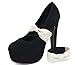 Lucktao 5 pairs Detachable PU Bow Shoe Straps Shoes Laces Band Belts for Holding Loose High Heel