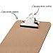 HIGH CAPACITY clip - Mini Clipboards 6'' x 9'' [ 24 Pack ] - Solid made Memo Size hardboards A5 | Perfect for Office, School or Business