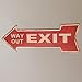 Ochoice Street Signs Arrow Retro Exit Signs for Bar Decoration